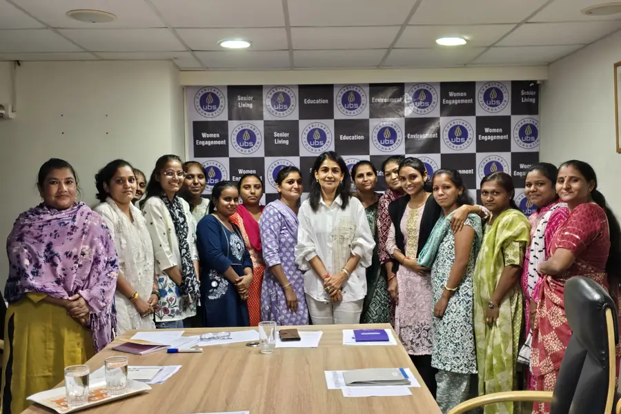 Participants together at the end of a session