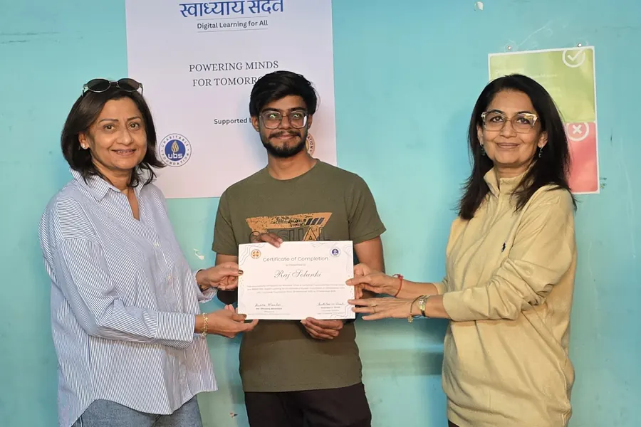 A certificate presented at the end of a course