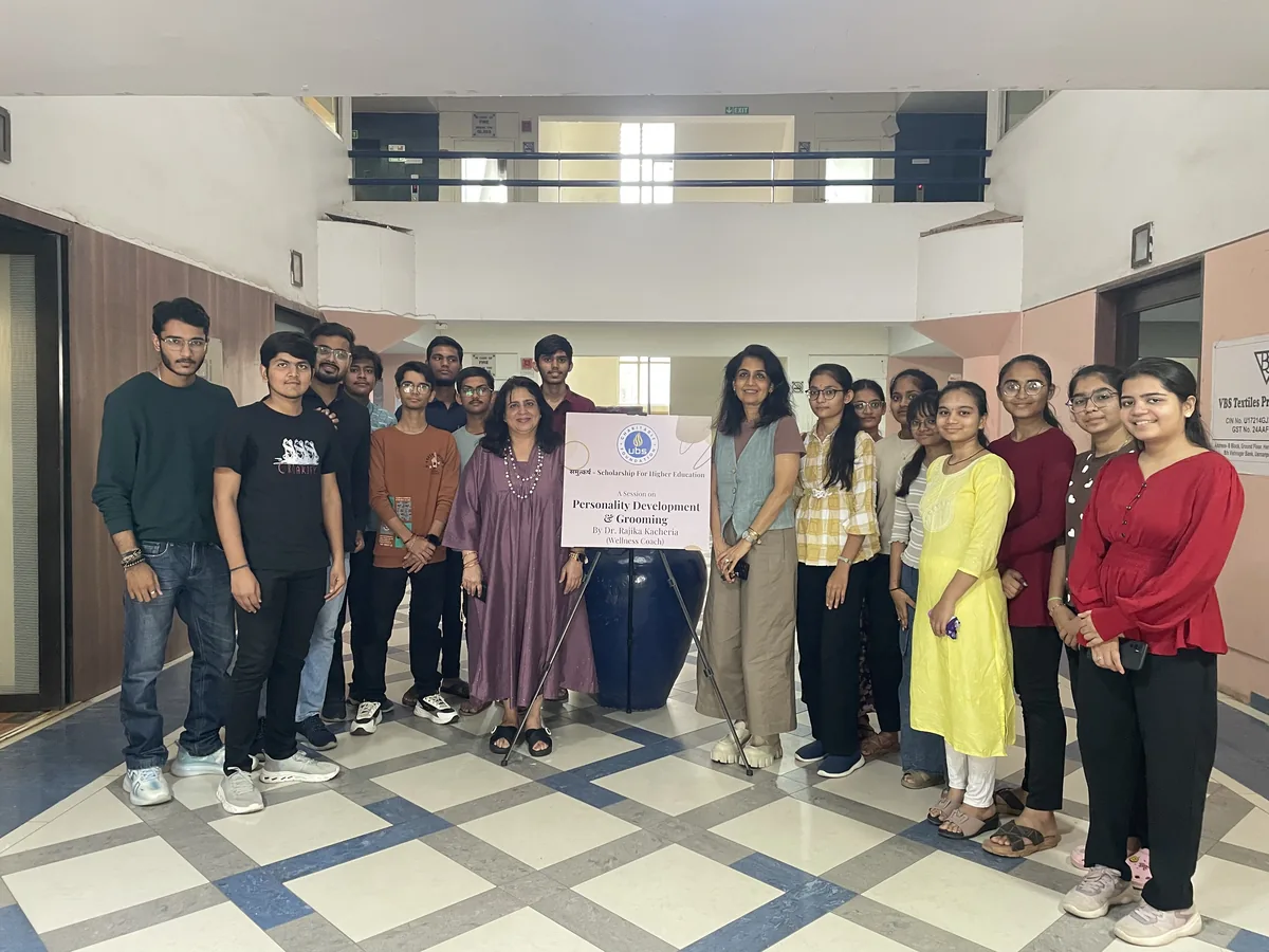 Scholars at a personality development and grooming session